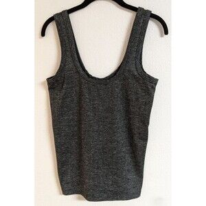 Women's prAna Black/White Sleeveless Houndstooth Workout Tank Top SM